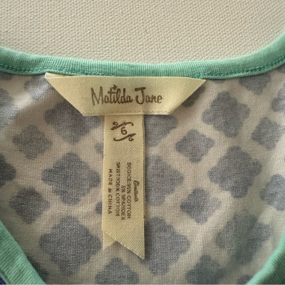 Matilda Jane Girls 6 Adventure Begins Seahorse Cutie Dress Spring Summer - Picture 8 of 12